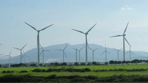 Wind power, Wind turbines, Spain Stock Footage 234378580