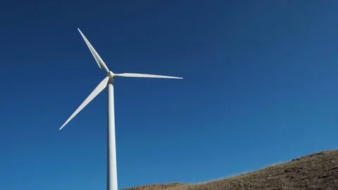 Wind power windmill station production energy Stock Footage 83910465