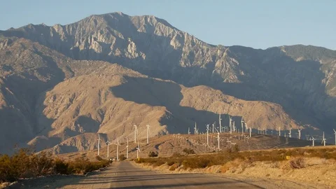 Wind power zoom and mountain Video stock 83406500