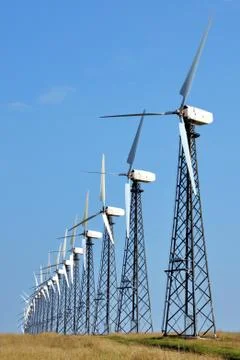 Wind-powered generator Stock Photos