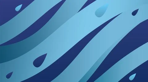 Wind with rain abstract vector background. Flow air masses with falling wat.. Illustrazione stock