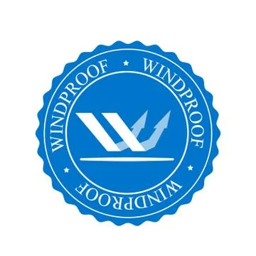 Wind resistant icon - vector illustration. Circle shape Stock Illustration