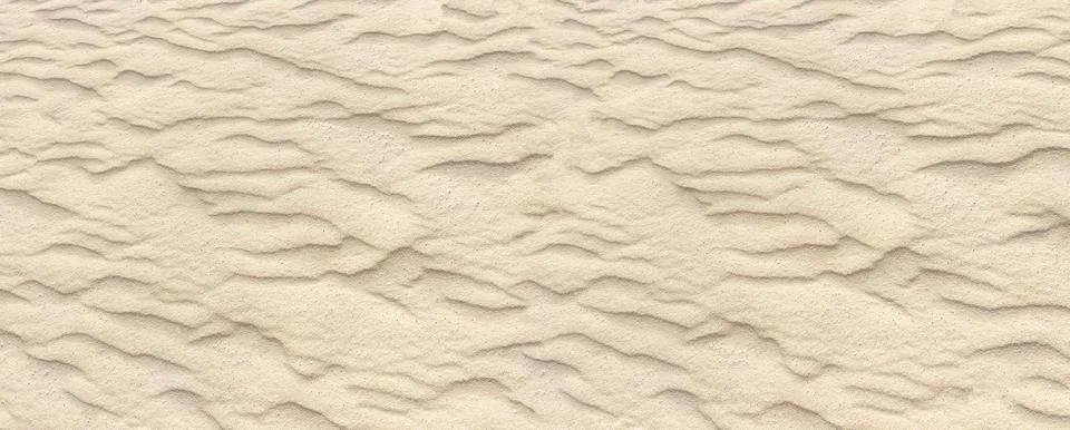 Wind ripples forming textured pattern on desert sand 스톡 사진
