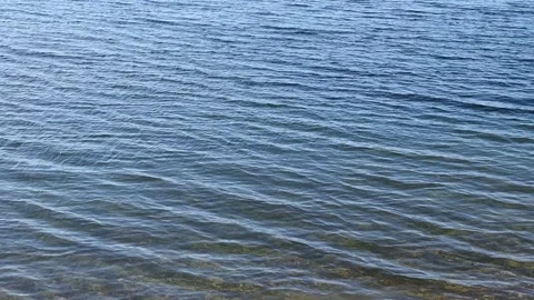 Wind ripples on lake surface Stock Footage 292921069