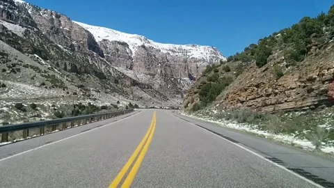 Wind River Canyon Highway Stock Footage 165915372
