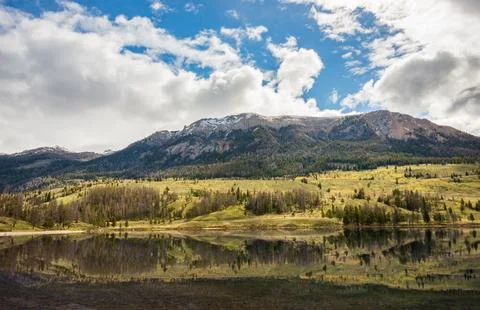 The Wind River Range, Mountain range in Wyoming Stock Photos