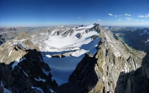Wind river range panorama Stock Photos