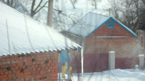Wind on Roof Stock Footage 34430695