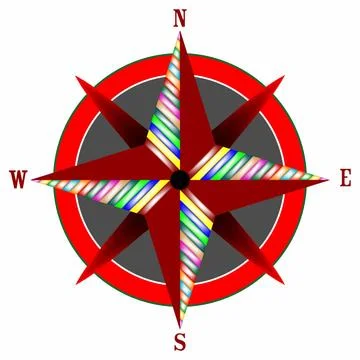 Wind rose 3 wind rose, vector art illustration Copyright: xZoonar.com/Lasc... Stock Photos