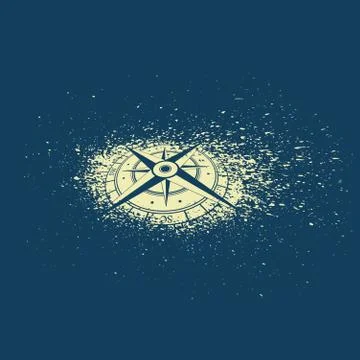 Wind rose background Stock Illustration