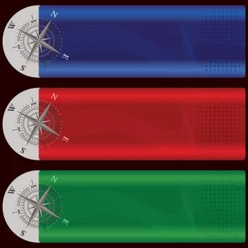 Wind rose banners Stock-Illustration