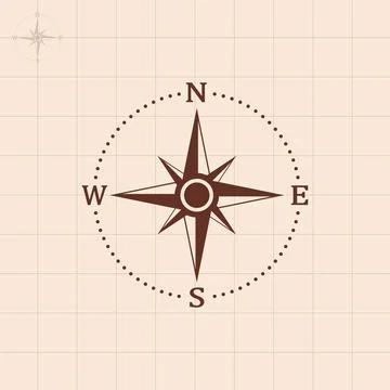Wind Rose Compass Navigation Icons, Compass icon. Vector illustration. 스톡 일러스트