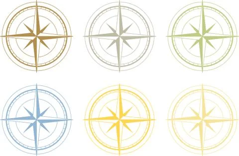 Wind Rose Stock Illustration