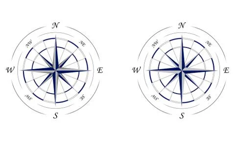 Wind rose Stock Illustration