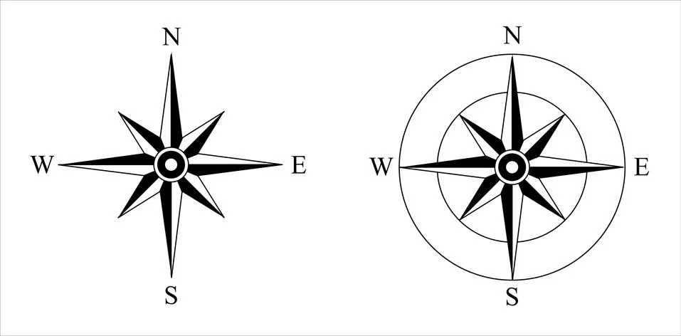 Wind Rose Stock Illustration