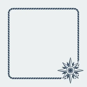 Wind rose marine background Illustrazione stock