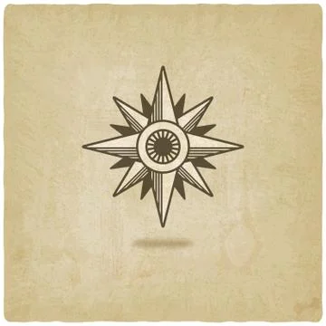 Wind rose old background Stock Illustration