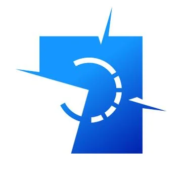 Wind rose sign Ilustração Stock