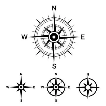 Wind Rose. Vector compass Stock Illustration