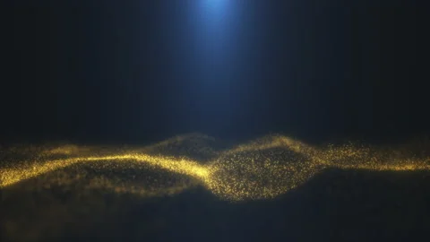 Wind with sand over yellow moving sand dunes in the rays of a blue star Stock Footage 231695639