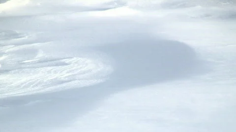 Wind Scuplted Snowdrift Stock Footage 604582