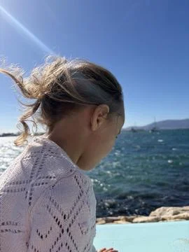 Wind by the Sea Foto stock