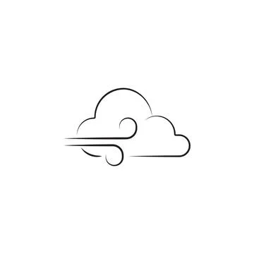 Wind sign icon. Elements of weather signs icon. Premium quality graphic design Stock Illustration
