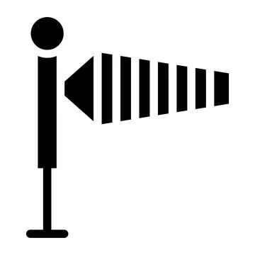 Wind Sign Vector Icon Design Illustration Stock Illustration