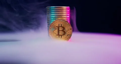Wind Smoke Bitcoin Coins 動画素材 273489885