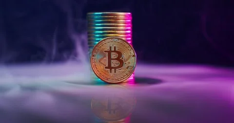 Wind Smoke Bitcoin Coins 動画素材 273490236