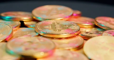 Wind Smoke Bitcoin Coins 動画素材 273490612