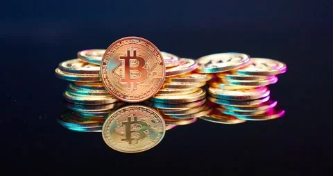 Wind Smoke Bitcoin Coins 動画素材 273490648
