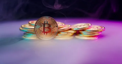 Wind Smoke Bitcoin Coins 動画素材 273490693
