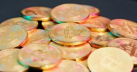 Wind Smoke Bitcoin Coins Stock Footage 273491559