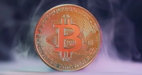 Wind Smoke Bitcoin Coins 動画素材 273493837