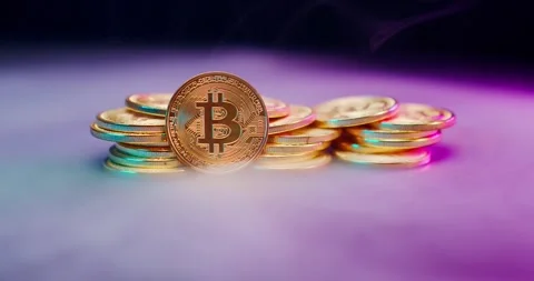 Wind Smoke Bitcoin Coins 動画素材 273494063