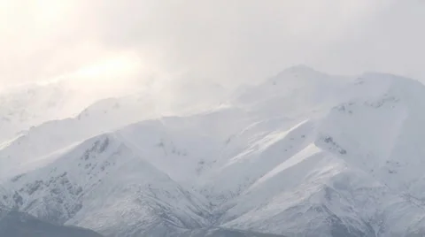 Wind on snow ridge Stock Footage 2256660