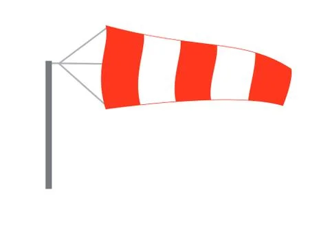 Wind Sock, air wind direction Stock Illustration