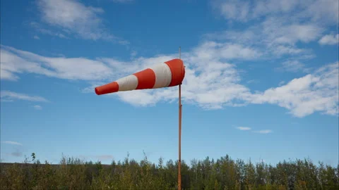 Wind sock blowing in the wind. Stock Footage 251417901