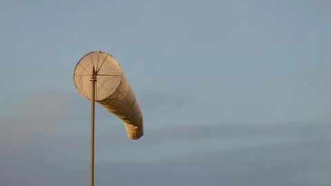 Wind Sock Movement in Melbourne Stock Footage 300664150