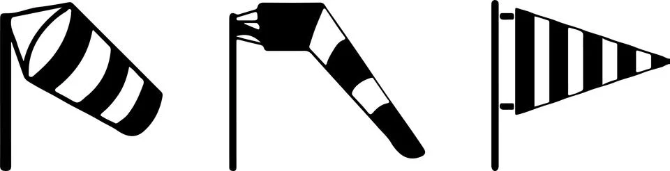 Wind sock vector illustration isolated on background Stock Illustration