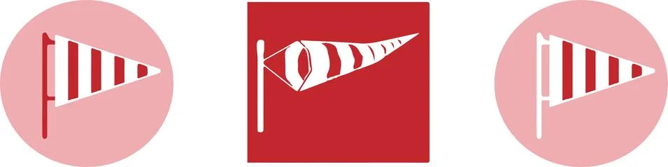Wind sock vector illustration isolated on background Stock Illustration