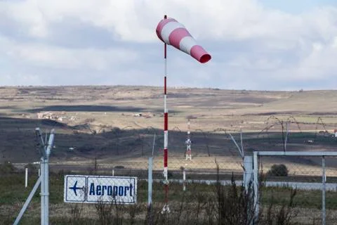 Wind sock in wind Stock Photos