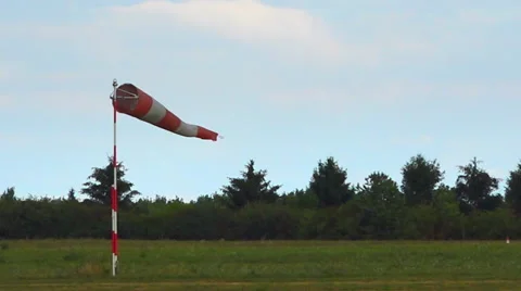Wind Sock - Windy and cloudy 스톡 동영상 52973291