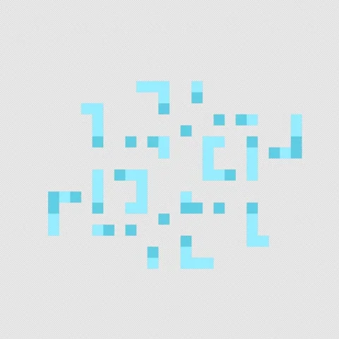 Wind sparkle pixel art animation Stock Footage 340279938
