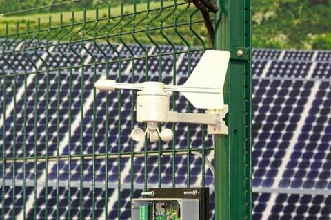 Wind speed anemometer Stock Photos