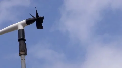 Wind speed meter Stock Footage 47859533