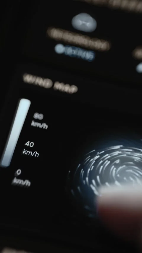 Wind Speed Scale With Vertical Measurement Bar 4K Vidéo 341313029