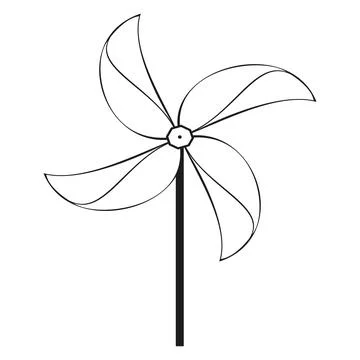 Wind spinner Иллюстрация