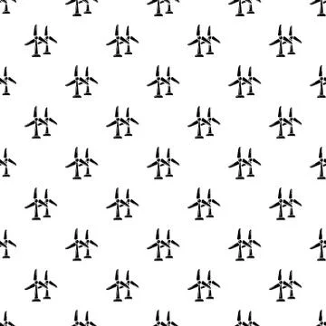 Wind station pattern vector seamless Stock Illustration
